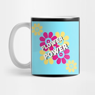 Flower Power - Blue Mug